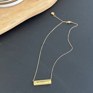 Michael Kors Gold Bar Necklace